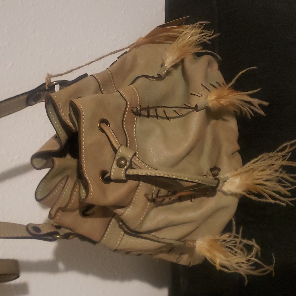 PATRICIA NASH BOHO WITH FEATHERS NEW WITH TAGS